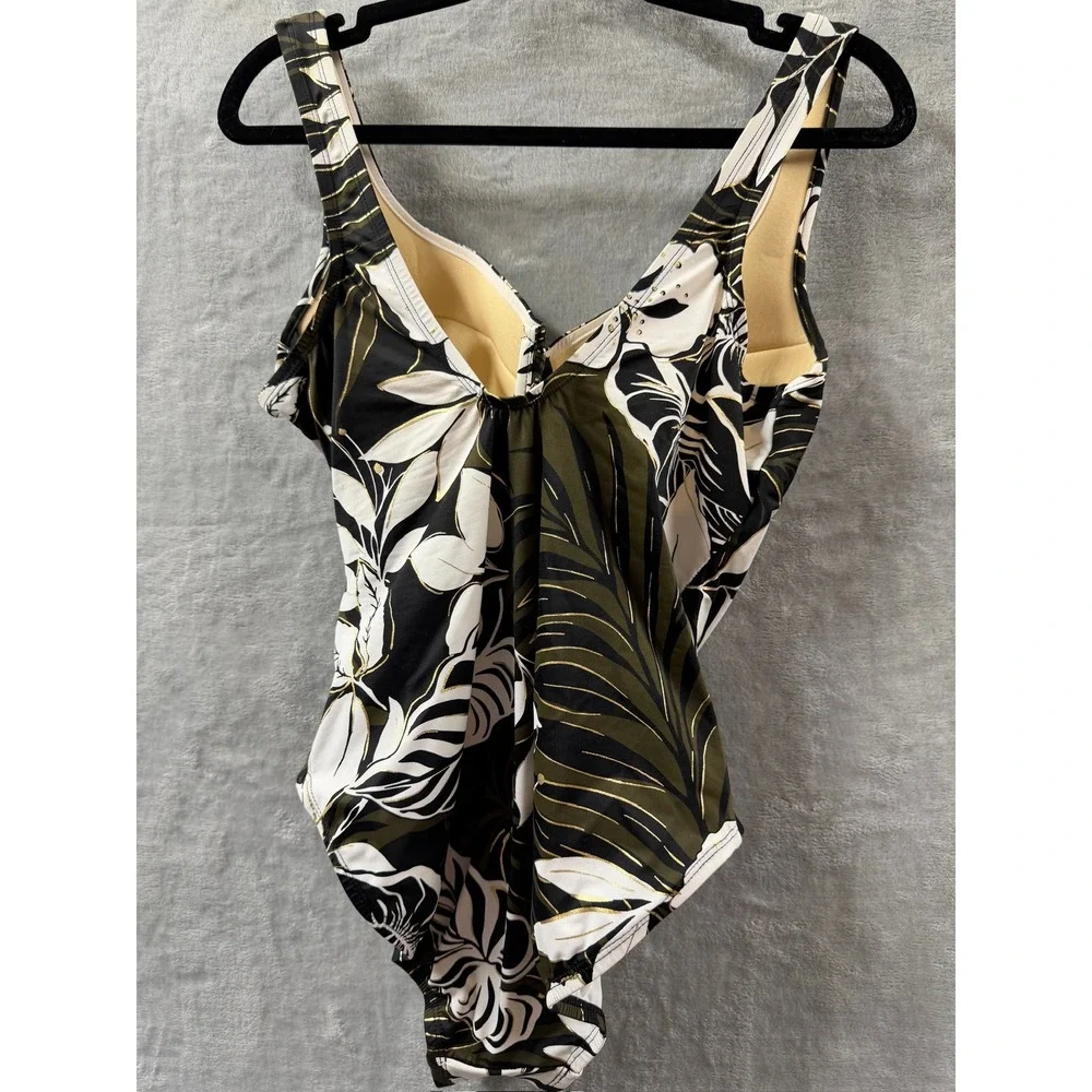 Miraclesuit Women's Swimwear Elle Dorado Escape Tummy Control Sz 10 NWOT